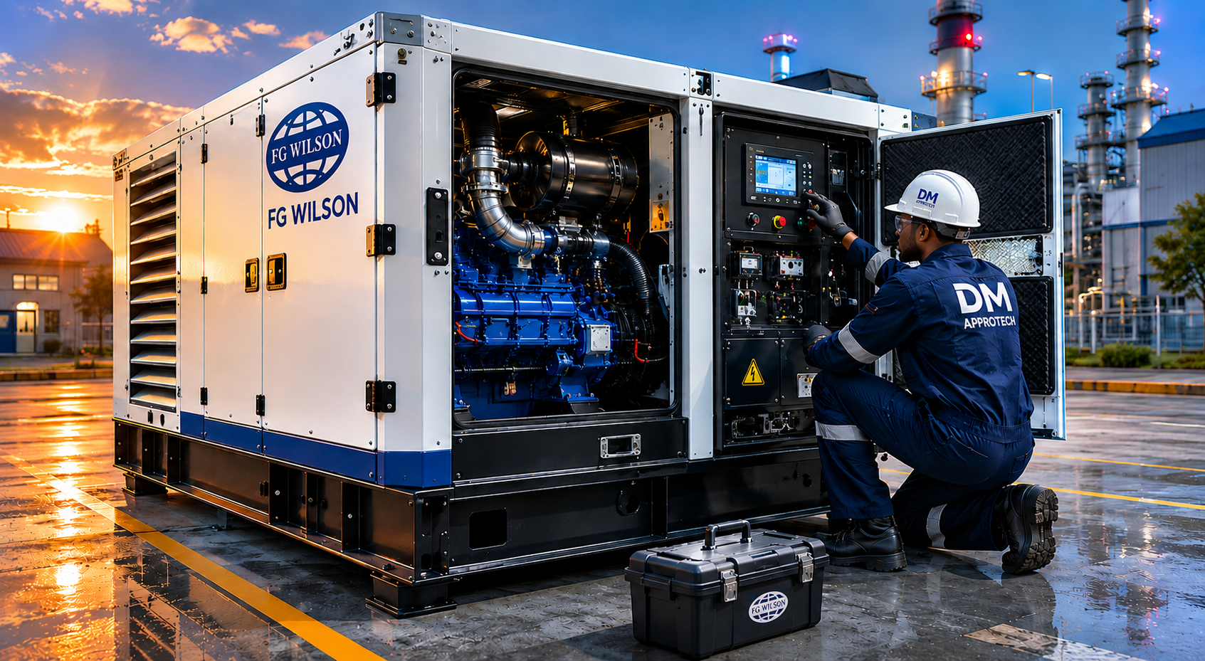 Groupe électrogène FG Wilson avec intervention DM APPROTECH
